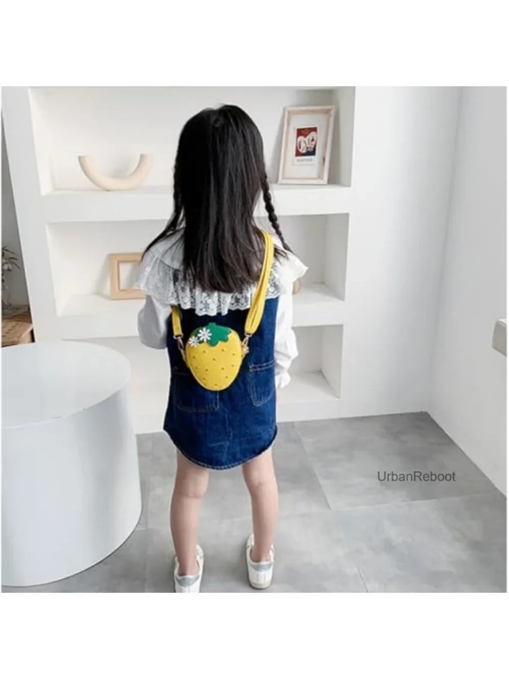 Girls Strawberry Crossbody Bag Faux Leather Mini Purse